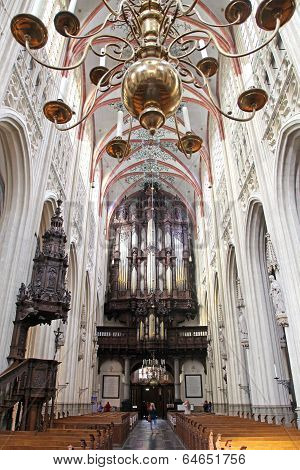 Interior Of St. John's Cathedral At 's-hertogenbosch, Netherlands