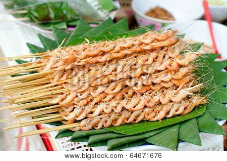 Mekong River shrimp Grilled
