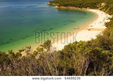 Beach Bay In Portinho Da Arrabida, Portugal