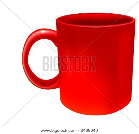 Piros bögre