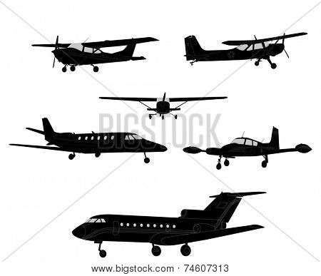 airplane silhouettes