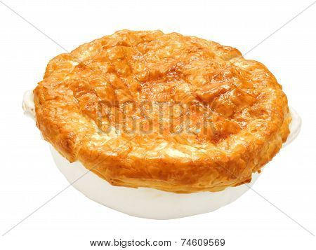 Meat Potpie Isolated