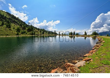 Doss Dei Gembri Lake In Pejo Valley