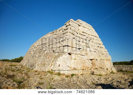 Famous Prehistoric Monument At Menorca