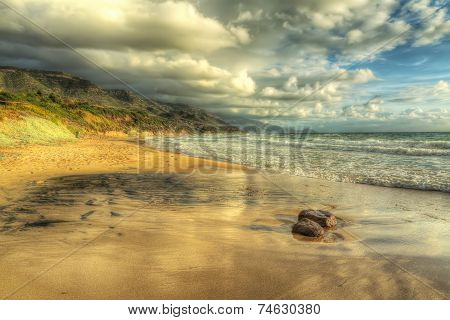 Rocks In Poglina Beach
