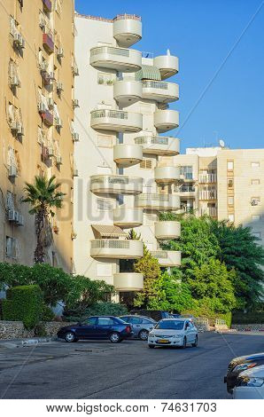 Flooded Semi-circular Balconies By Sunset