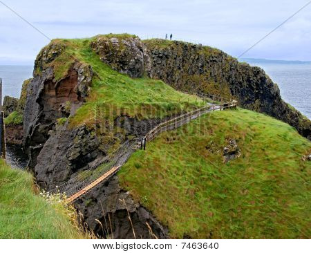 Ponte di corda di Carrick-a-rede, Antrim, Irlanda del Nord