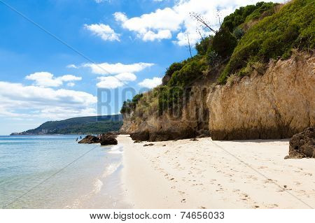 Beautiful Beach Of Setubal Near Lisbon Portugal