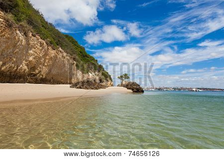 Beautiful Beach Of Setubal Near Lisbon Portugal