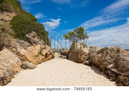Beautiful Beach Of Setubal Near Lisbon Portugal
