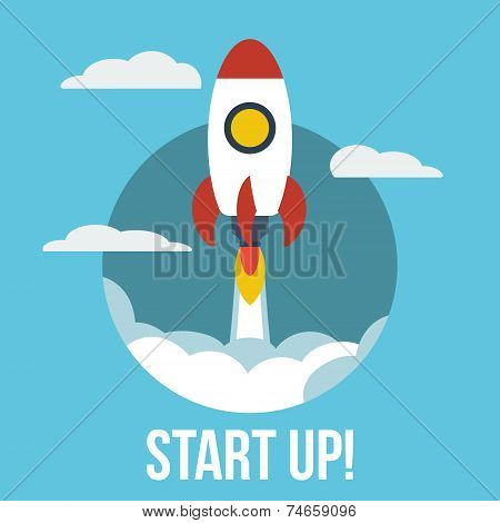 Start Up Project Concept Symbol.