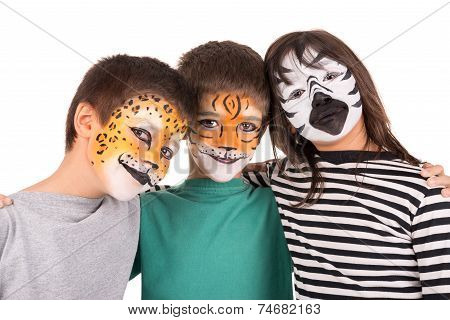 Kids With Face-paint