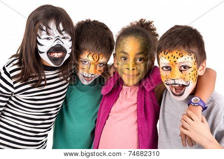 Kids With Face-paint