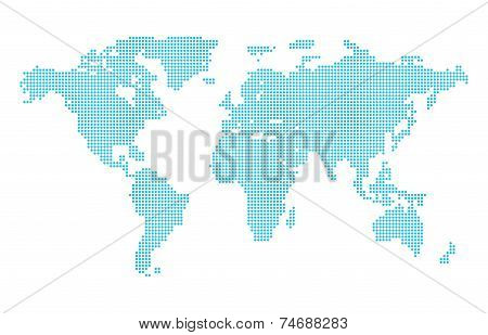 Dotted World Map