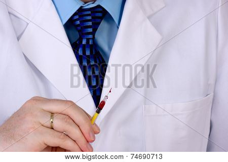 Medical Practitioner Holding Injection