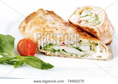 shaverma in a restaurant