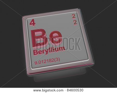 Beryllium. Chemical element. 3d