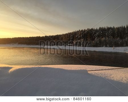 River in winter