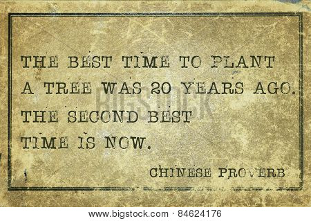Best Time Proverb
