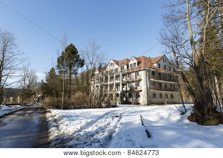 The Building Of Bristol Hotel In Zakopane