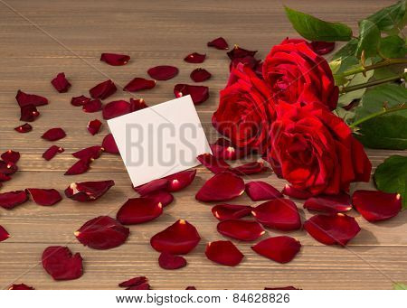 roses as a gift and surprise to a feast. photo icon for birthday, mother's day, love, valentine's day