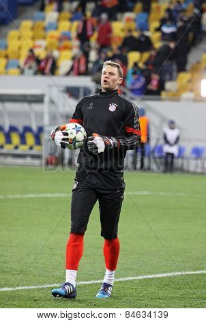 Goalkeeper Manuel Neuer Of Bayern Munich