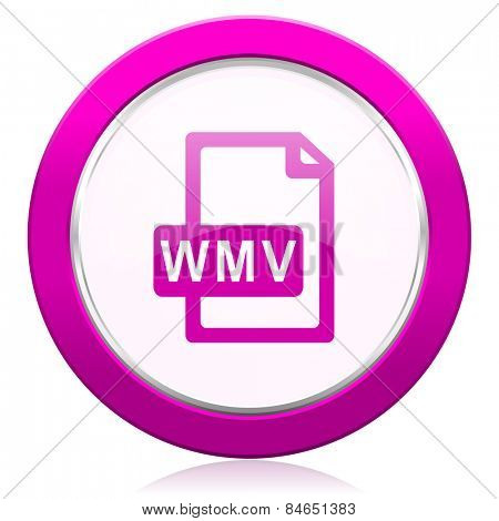 wmv file violet icon  