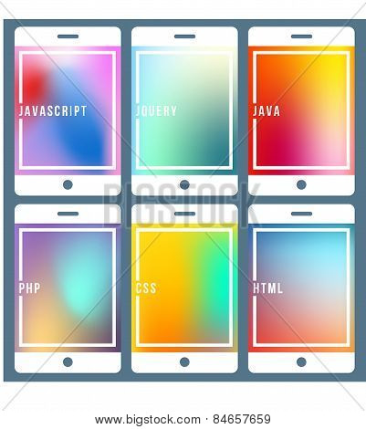 Abstract Vector Illustration Of Software Coding And Development Concepts