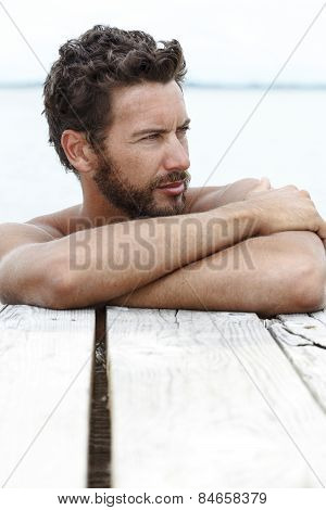 Portrait Of Handsome Man With Beard
