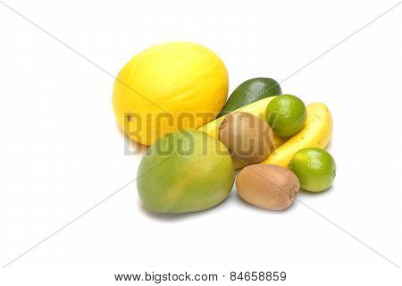 Fruit On A White Background