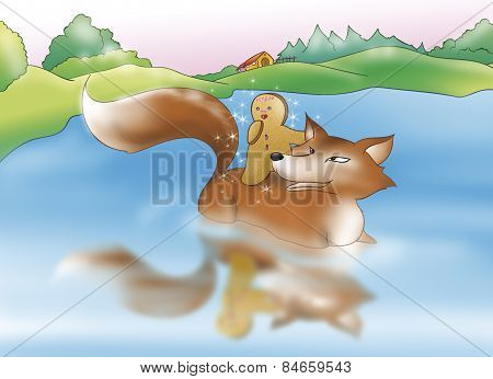 Gingerbread boy and the fox