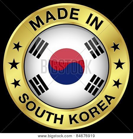South Korea Made In Badge