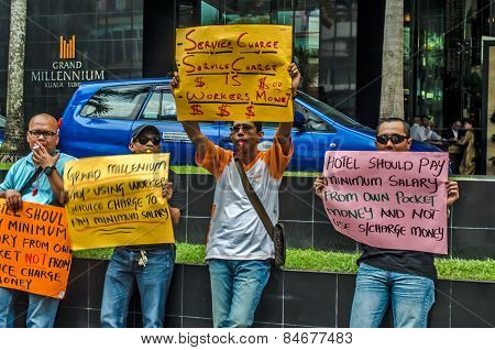 Grand Millennium hotel (Kuala Lumpur) employees' protest