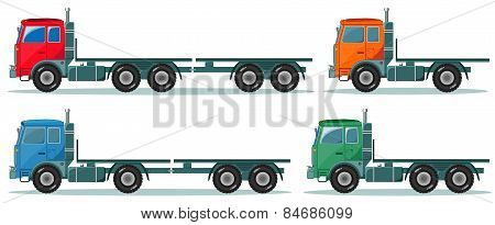 Delivery cargo truck, vector illustration