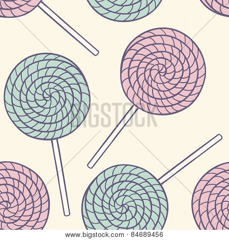 Sweet Candies Seamless Pattern