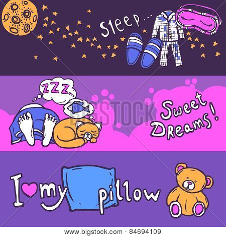 Sleep Time Banner Set