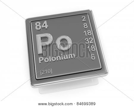 Polonium. Chemical element. 3d