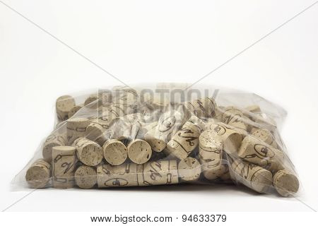 Corks On White Background