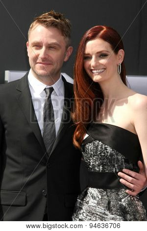 LOS ANGELES - JUN 28:  Chris Hardwick, Lydia Hearst at the 