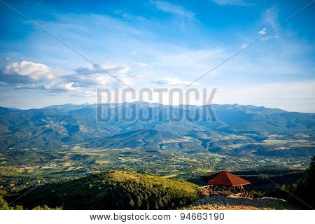 Macedonian landscape from Vodno mountain