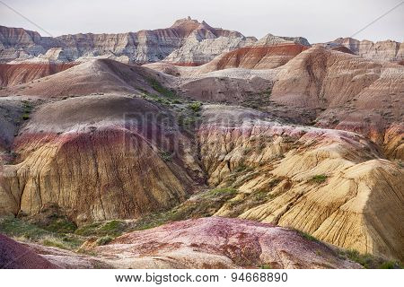 Landscape Colors In Badlands National Park