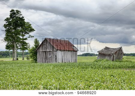 Two Farm Sheds In Ohio