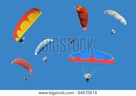 Colorful paramotor