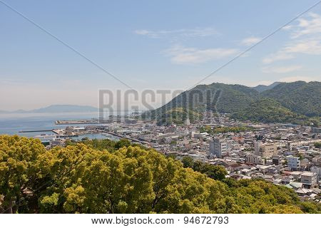 View Of Kawanoe Town, Shikokuchuo City, Japan
