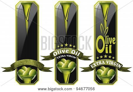 Collection Of Olive Oil Labels