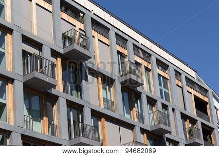 modern residential building facade, berlin