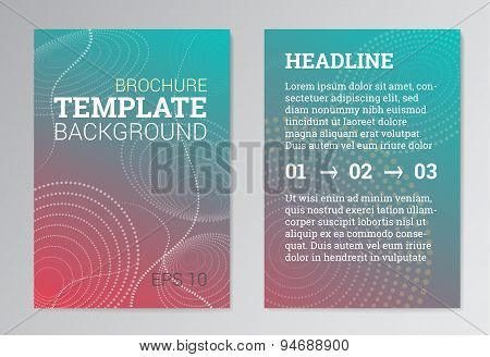 Set of Poster, Brochure Design Templates in green color