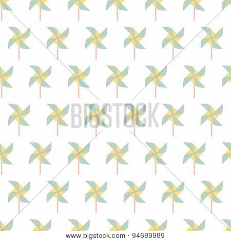 Colorful Pinwheel Seamless Pattern