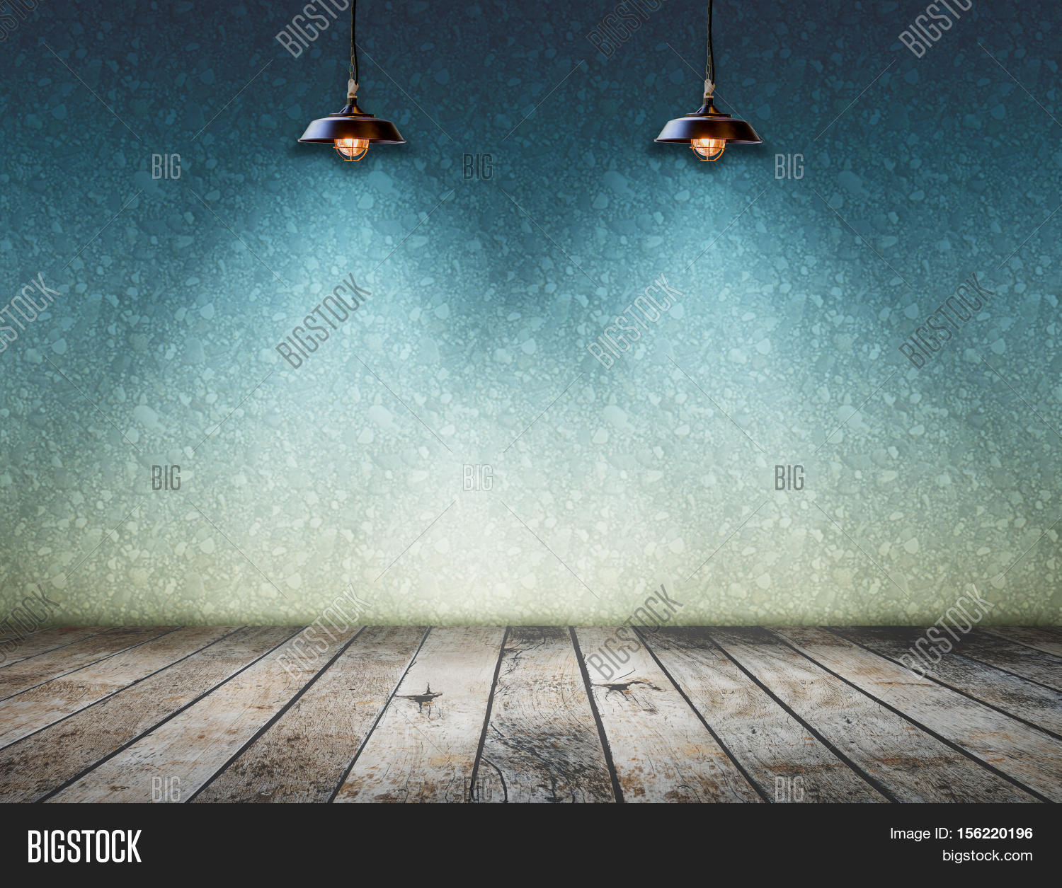 Lamp Empty Room Wall Image & Photo (Free Trial) | Bigstock