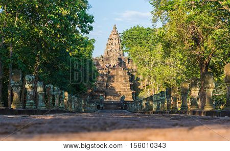 Sand Stone Castle, Phanomrung In Buriram Province, Thailand. Religious Buildings Constructed By The